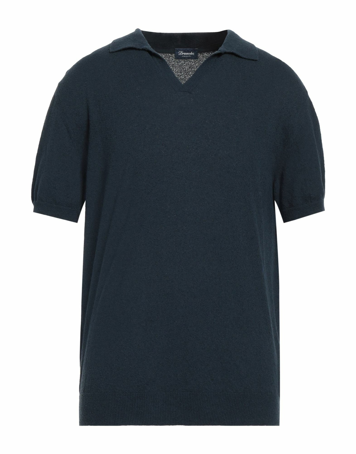 Drumohr Mens Polo shirt Midnight in Blue