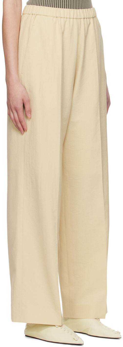 Studio Nicholson Off-White Gia Trousers Studio Nicholson