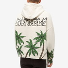 Palm Angels Men's Palms & Skulls Vintage Hoody in White/Green