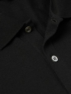 McQueen - Harness-Detailed Cotton-Piqué Polo Shirt - Black
