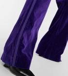 Costarellos Barine cotton velvet wide-leg pants