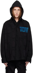 Who Decides War Black 'WDW' Link Denim Shirt