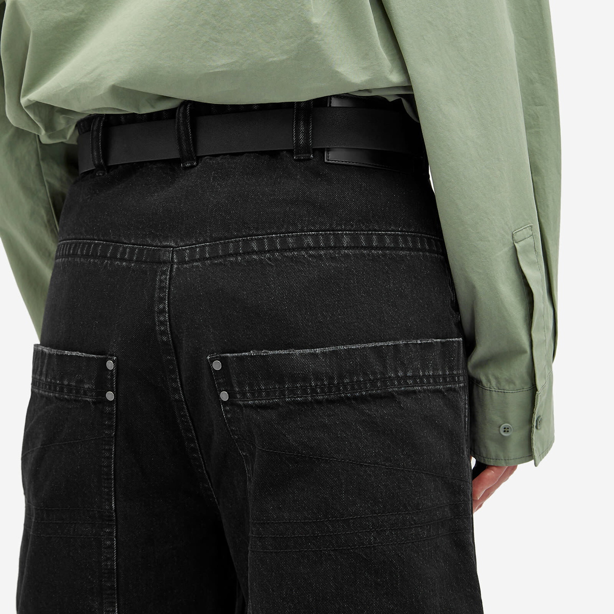Entire Studios Men's D-Shorts in Magnetite Entire Studios
