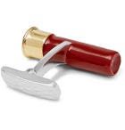 James Purdey & Sons - Cartridge Sterling Silver, Gold-Plated and Enamel Cufflinks - Red