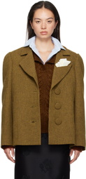 SHUSHU/TONG Brown Oversized Blazer