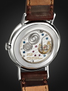 NOMOS Glashütte - Ludwig Hand-Wound 38mm Stainless Steel and Leather Watch, Ref. 237