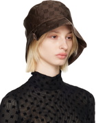 MISBHV Brown Monogram Bucket Hat