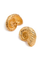 Joanna Laura Constantine Statement Seashell 18kt Gold-plated Stud Earrings - One Size