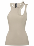 ANDREADAMO - Ribbed Jersey Top W/ Double Straps