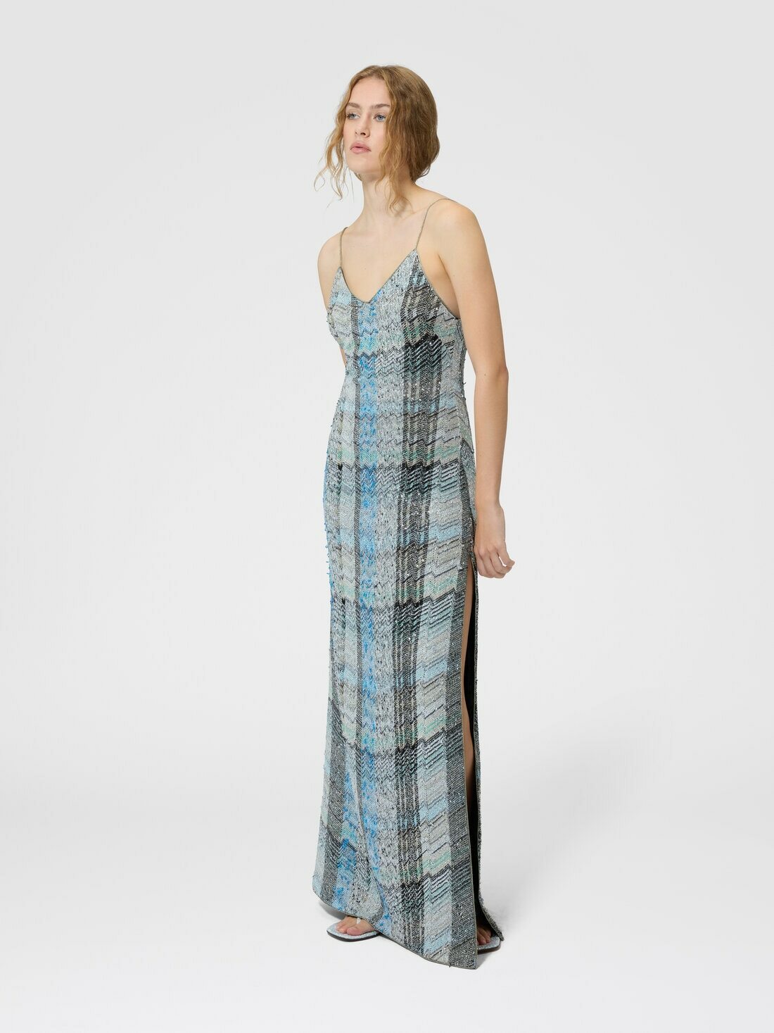 Missoni - Long dress with side slit, Women, Multicoloured