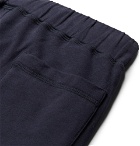 Ermenegildo Zegna - Fleece-Back Stretch Cotton-Jersey Shorts - Navy