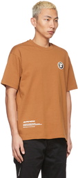 AAPE by A Bathing Ape Brown Camo Logo T-Shirt