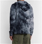 James Perse - Tie-Dyed Loopback Supima Cotton-Jersey Zip-Up Hoodie - Blue