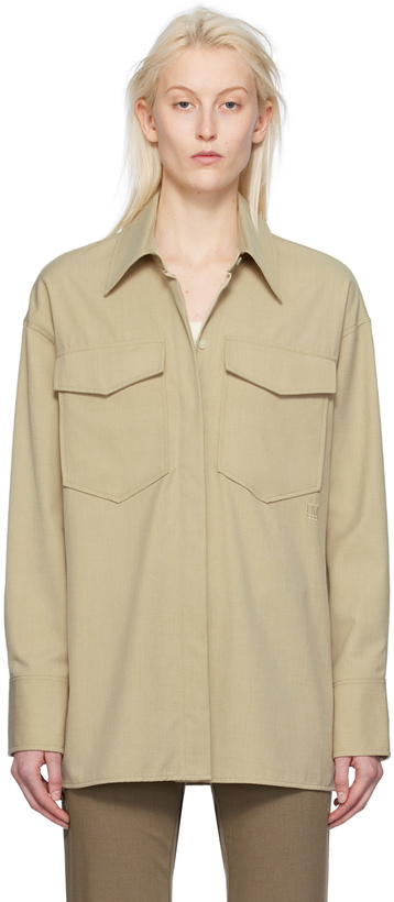 Photo: CAMILLA AND MARC Beige Arwin Shirt