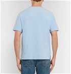 Mr P. - Cotton-Terry T-Shirt - Men - Light blue