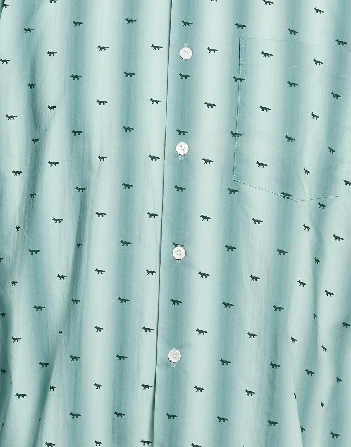 Maison Kitsuné Mens Shirt Light in Green