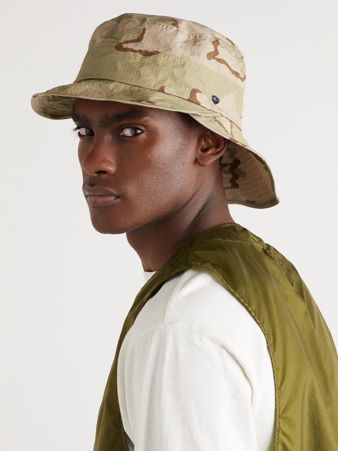 UNDERCOVER - Camouflage-Print Cotton Bucket Hat - Neutrals Undercover