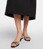 The Row Harlow 35 leather slingback sandals