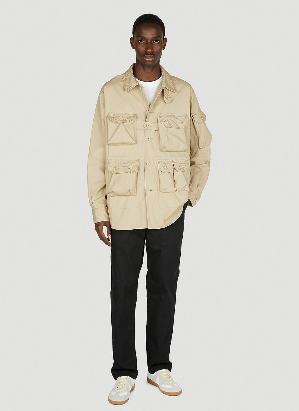 Engineered Garments - Explorer Shirt Jacket in Beige Engineered Garments