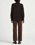 Manila Grace Womens Turtleneck Dark in Brown