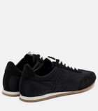 Toteme Flex suede-trimmed sneakers
