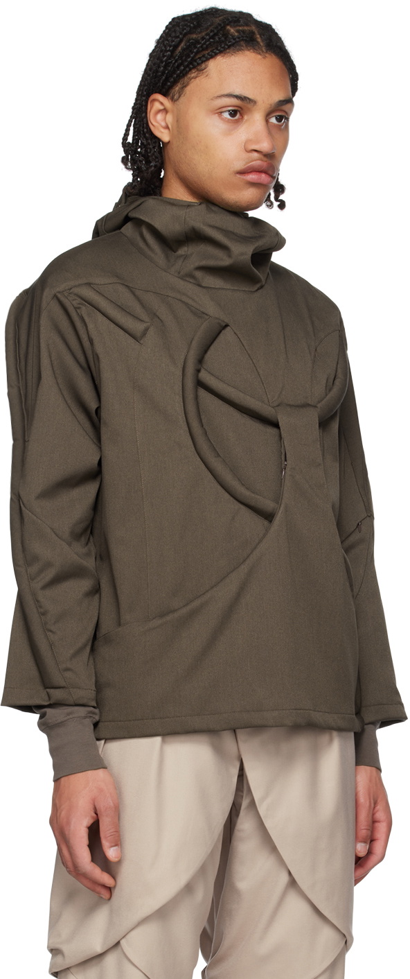 ænrmòus Taupe Hyperconvex M01 Jacket