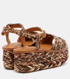 Clergerie Arty raffia platform sandals