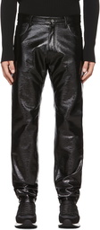 Courrèges Black Vinyl Trousers