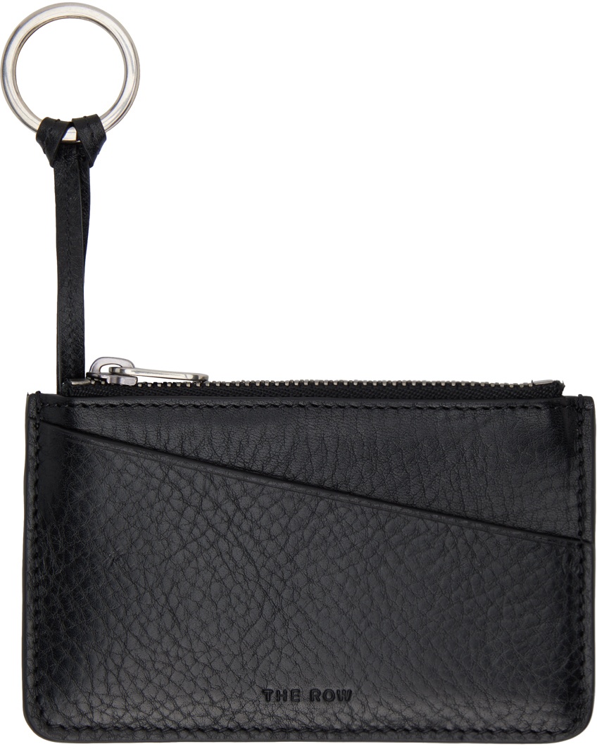 Photo: The Row Black Zipped Keychain Wallet