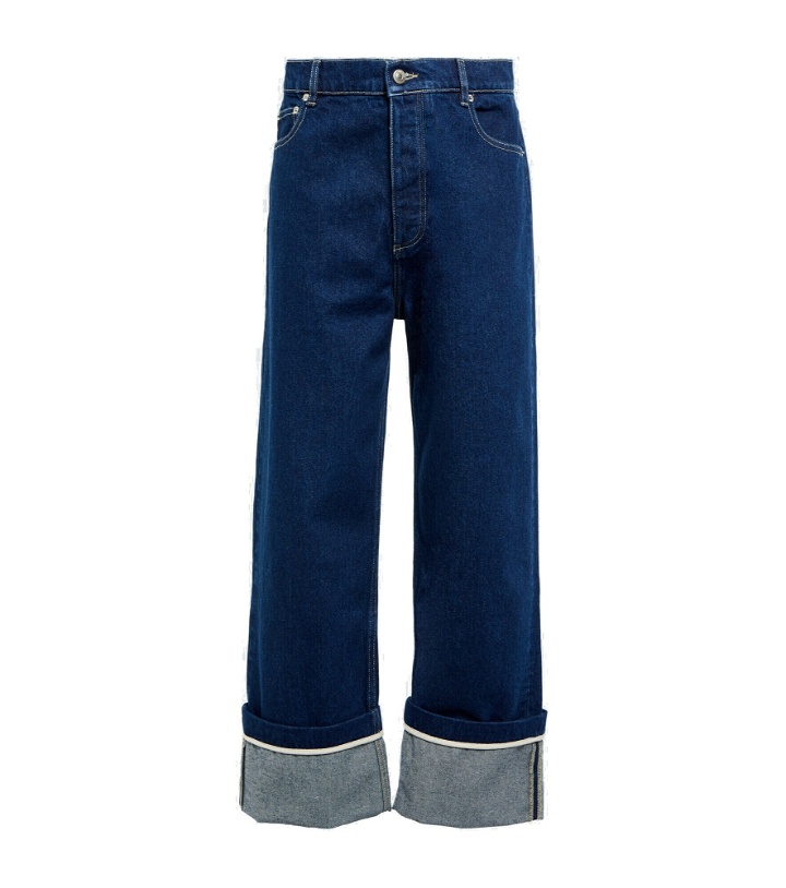 Photo: Nanushka - Jasper wide-leg cotton denim jeans