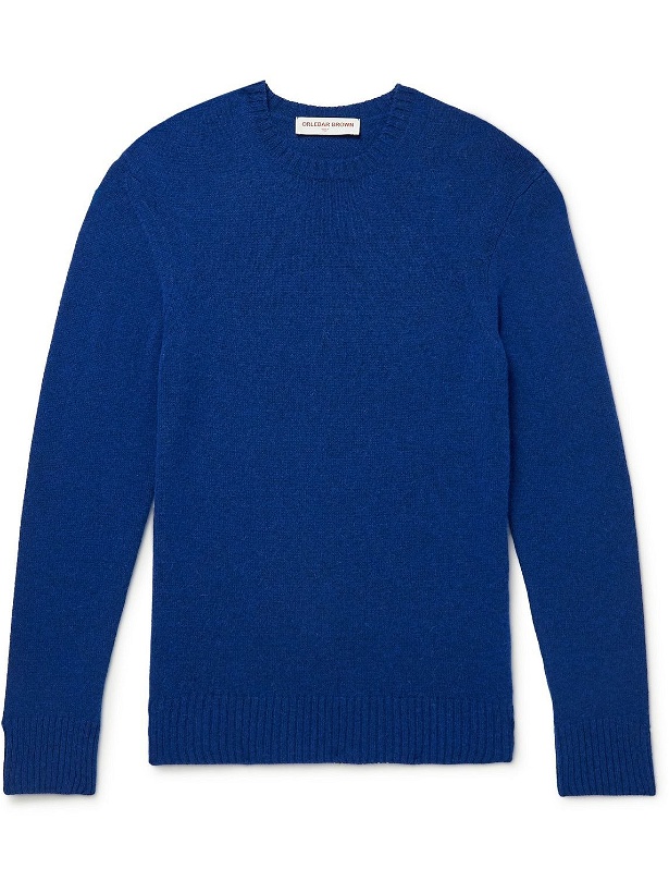 Photo: Orlebar Brown - Lorca Alpaca-Blend Sweater - Blue