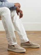 Canali - Suede Penny Loafers - Neutrals