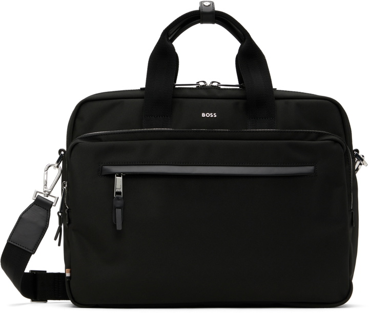 Photo: BOSS Black Removable Shoulder Strap Document Briefcase