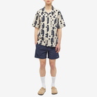 NN07 Men's Julio Printed Vacation Shirt in Ecru/Navy