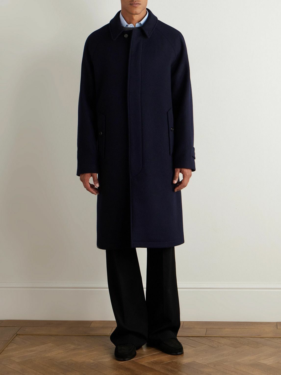 Thom Sweeney - Virgin Wool and Cashmere-Blend Coat - Blue
