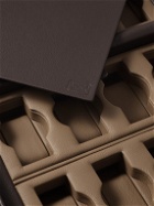 Scatola del Tempo - Valigetta Full-Grain Leather 16-Piece Travel Watch Case