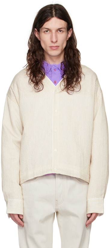 Photo: Jacquemus Off-White 'La Chemise Cardigan' Shirt