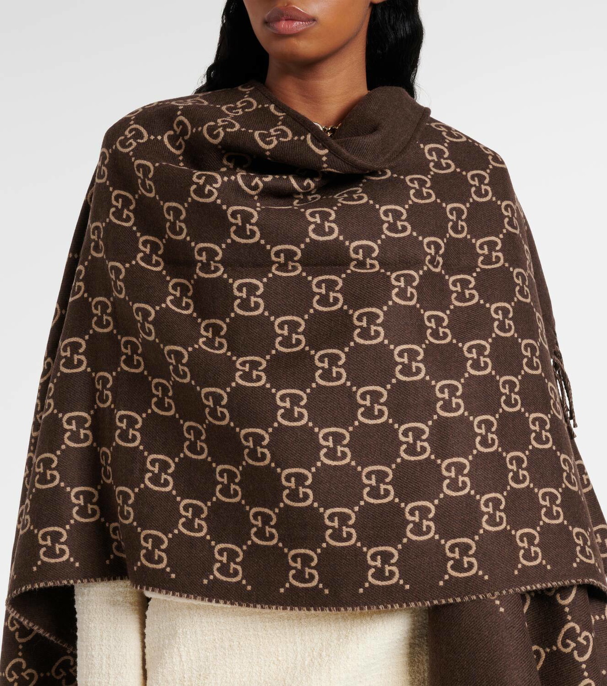 【関税＆送料込み】Gucci Gg Jacquard Shawl GG jacquard shawl in grey GG jacquard | GUCCI® US