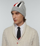 Thom Browne - Striped virgin wool beanie