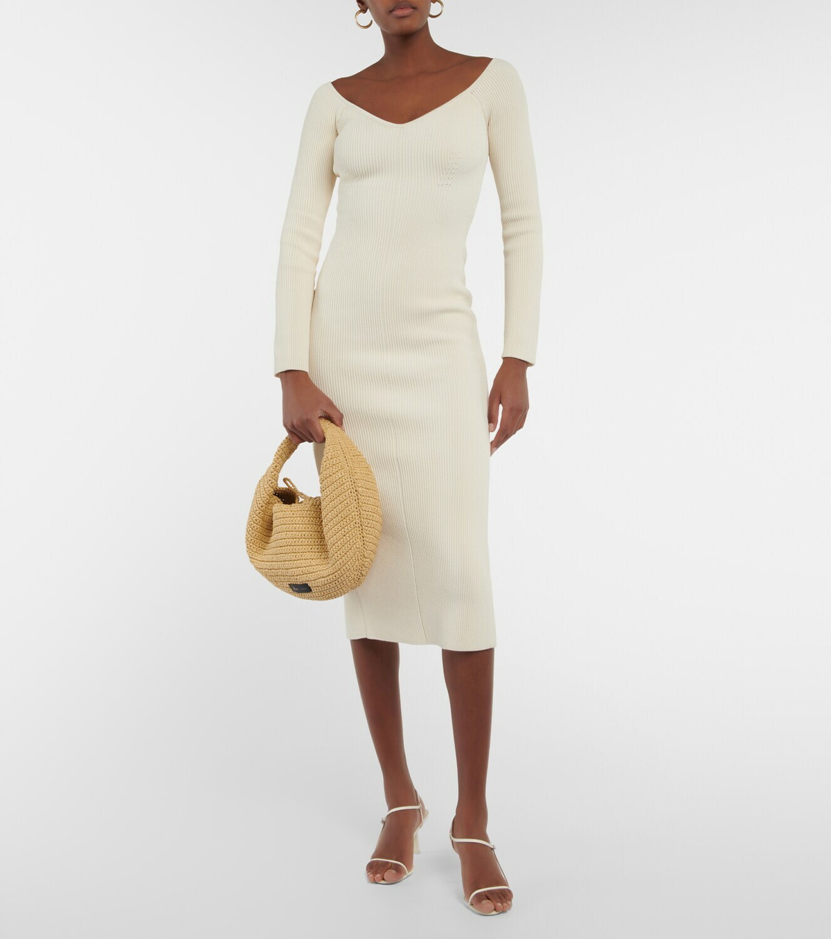 Khaite - Olivia Medium raffia shoulder bag