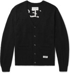 Wacko Maria - Embroidered Knitted Cardigan - Black