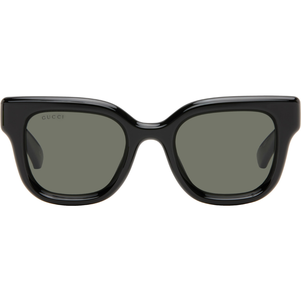 Gucci Black Round Frame Sunglasses