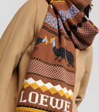 Loewe x Suna Fujita jacquard wool-blend scarf