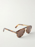 TOM FORD - Icon Double-Bridge Aviator-Style Acetate Sunglasses - Brown