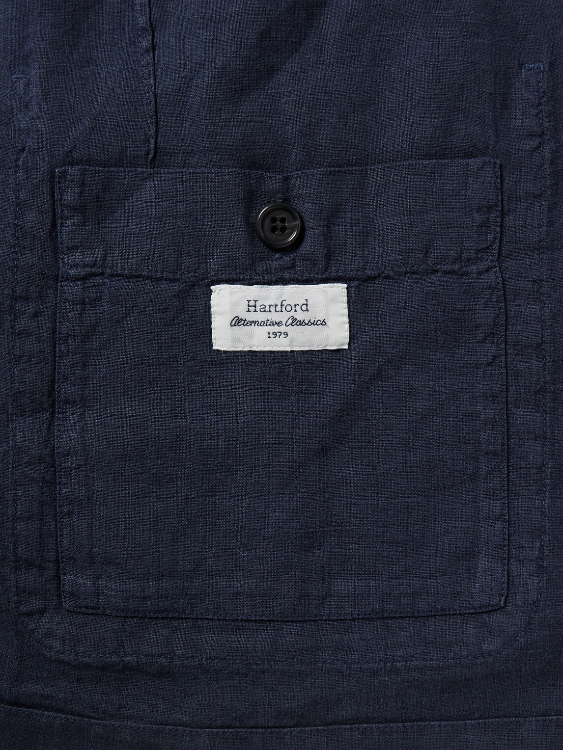 Hartford - Jobby Pat Linen Suit Jacket - Blue