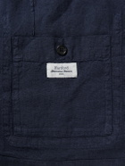 Hartford - Jobby Pat Linen Suit Jacket - Blue