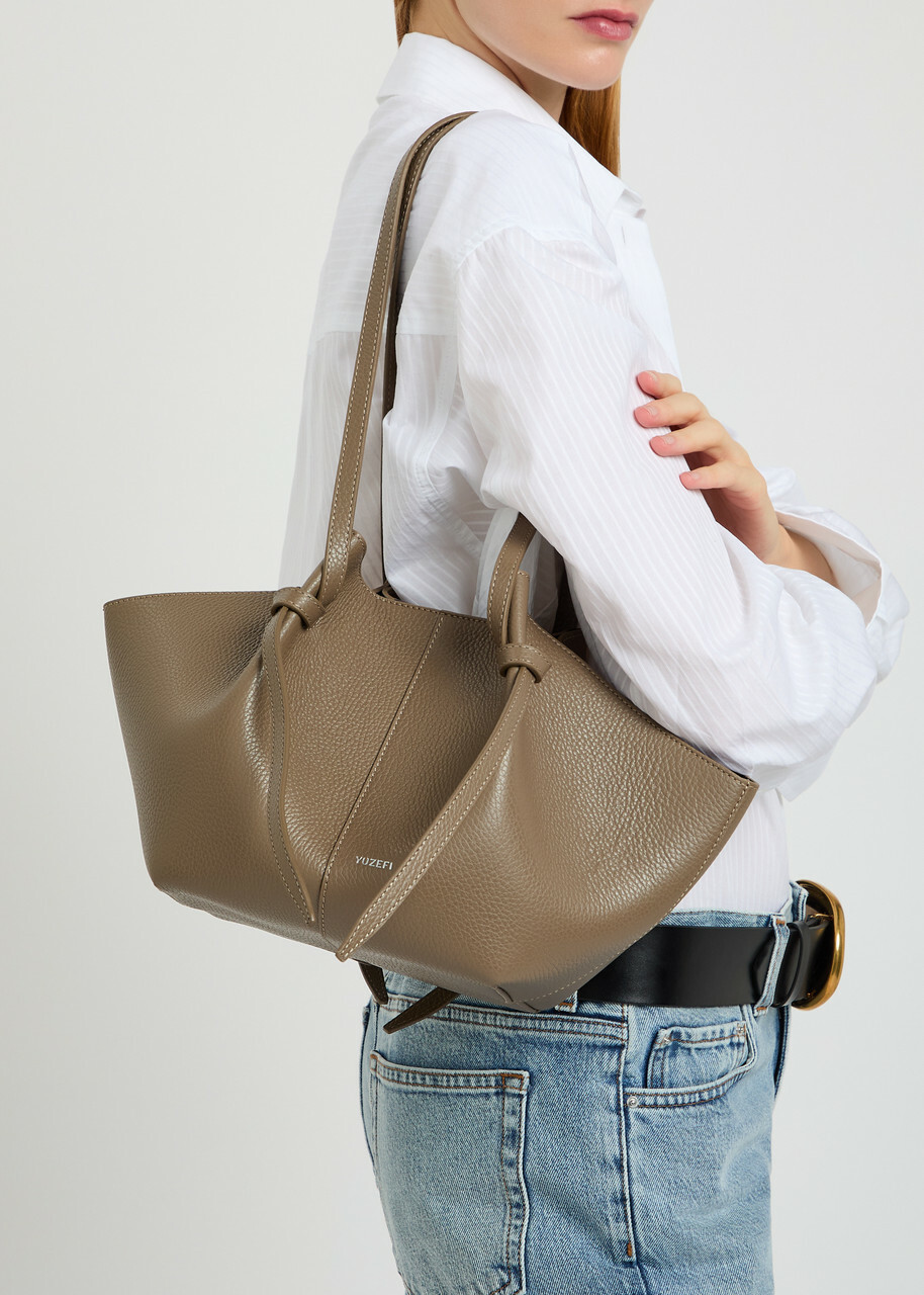Yuzefi Mochi Pebbled Leather Shoulder bag - No Colour - One Size