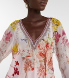 Camilla Floral silk blouse