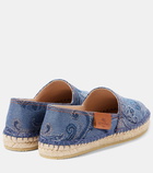 Etro Jacquard denim espadrilles