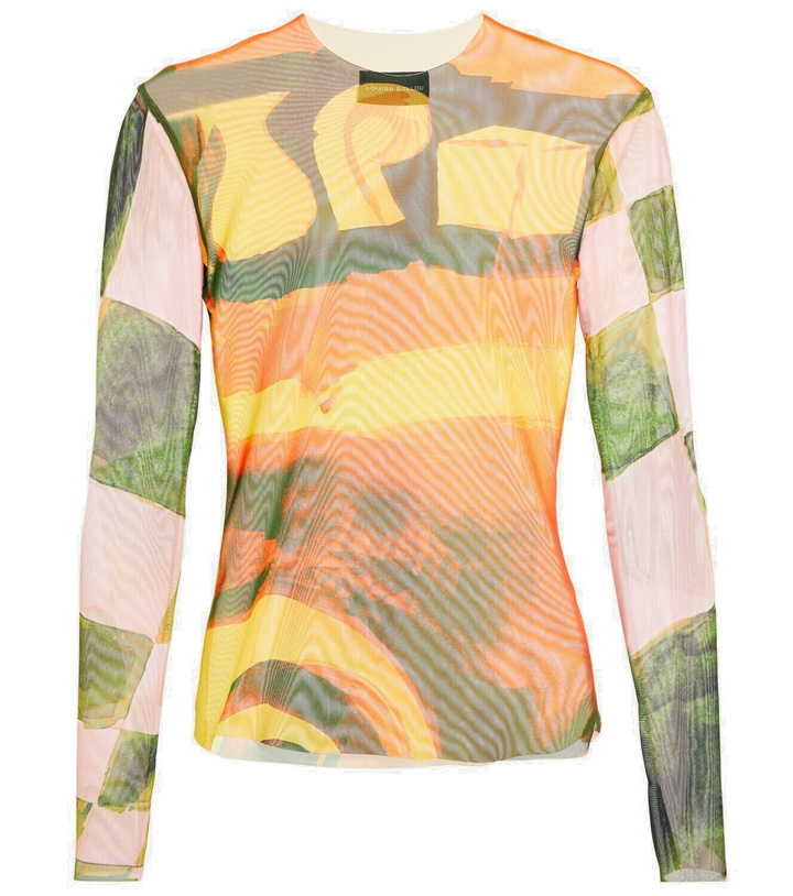 Photo: Louisa Ballou - Printed mesh top